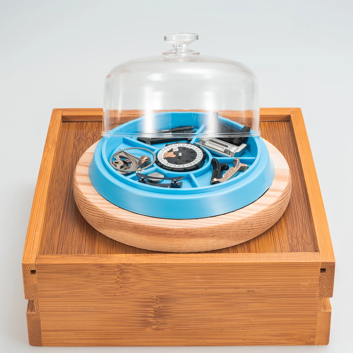 Watch Movement Dust Cover Watch Parts Holder Tray Parts Protector Moistureproof Anti-dust Covers Storage Box for Watchmakers image 6