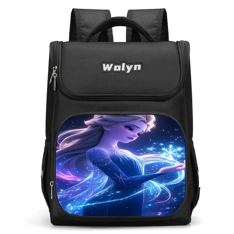 Large Child Frozen Princess Elsa Backpack Boy Girls School Bag For Men Women Traveling Backpack Durable and Multi Compartmen