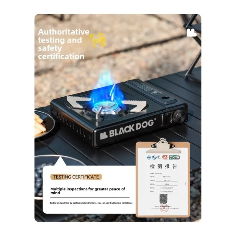 

Портативная газовая плита BLACKDOG 3100W, новая уличная плита с мощным пламенем, бытовая ветрозащитная плита