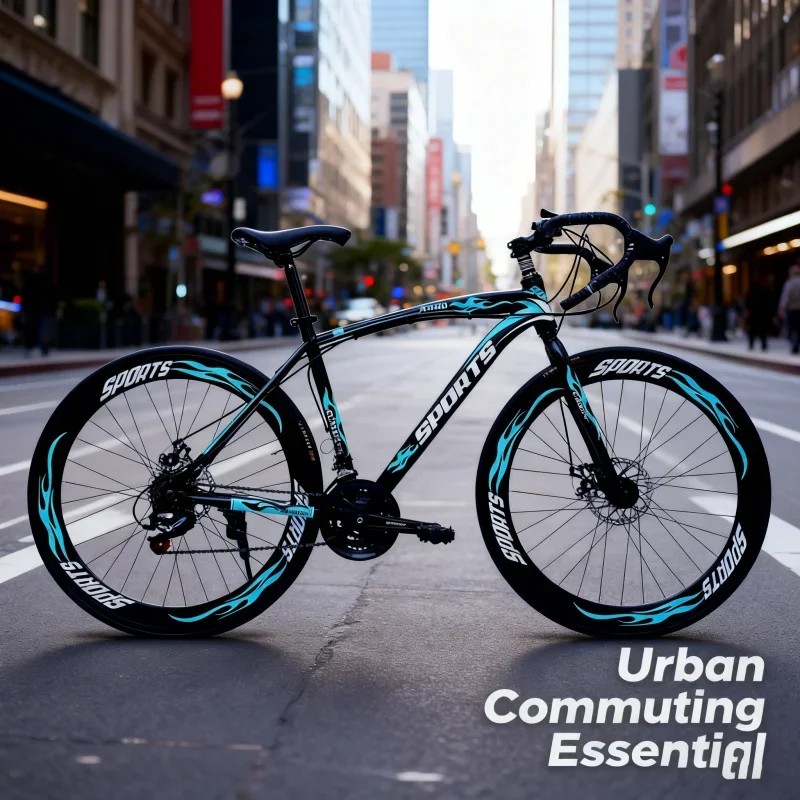 

Bianchi Green 21-Speed Road Bike - Adult City Racing Bicycle 700c Wheel Size Variable Speed Drop Handlebar with Disc Brakes