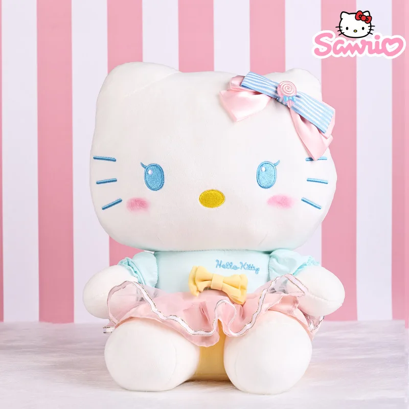 Jouets en peluche Sanurgente pour enfants, oreiller de dessin animé mignon, Hello Kitty, jouets en peluche pour bébé, cadeaux pour enfants, poupées pour filles et garçons, Kawaii