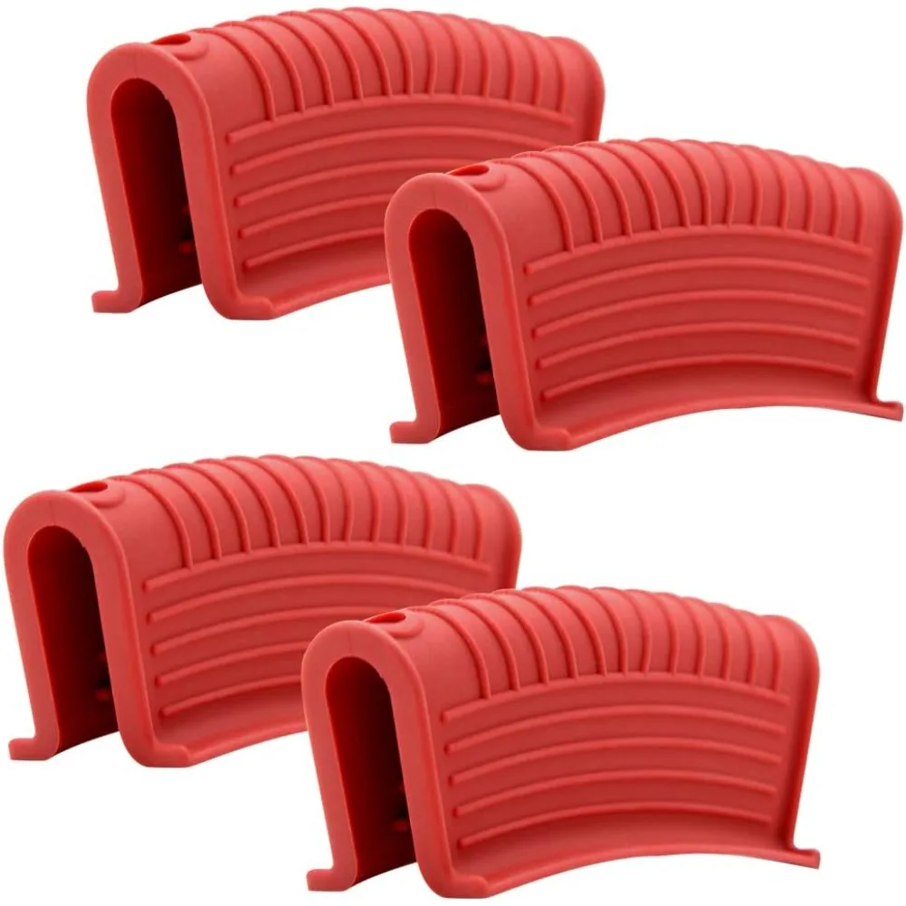 Silicone Hot Handle Covers – Non-Slip Heat-Resistant Sleeves for Cast Iron Skillets, Enamel Griddles, Casseroles & Frying Pans