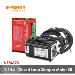 Free shipping !! NEMA23 Closed loop tepper motor kit 2.2N.m 285oz-in Stepper motor and drivers servo motor kits