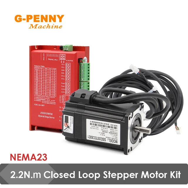 NEMA23 Zestaw silnika tepper z zamkniętą pętlą 2,2 N.m 285 uncji Silnik krokowy i sterowniki Zestawy serwomotoru