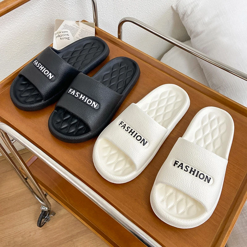 New Trend Concise Summer Couple Non-slip Soft Slides Lithe Comfort Sandals For Men Women Casual Slippers Ladies Home Flip Flops