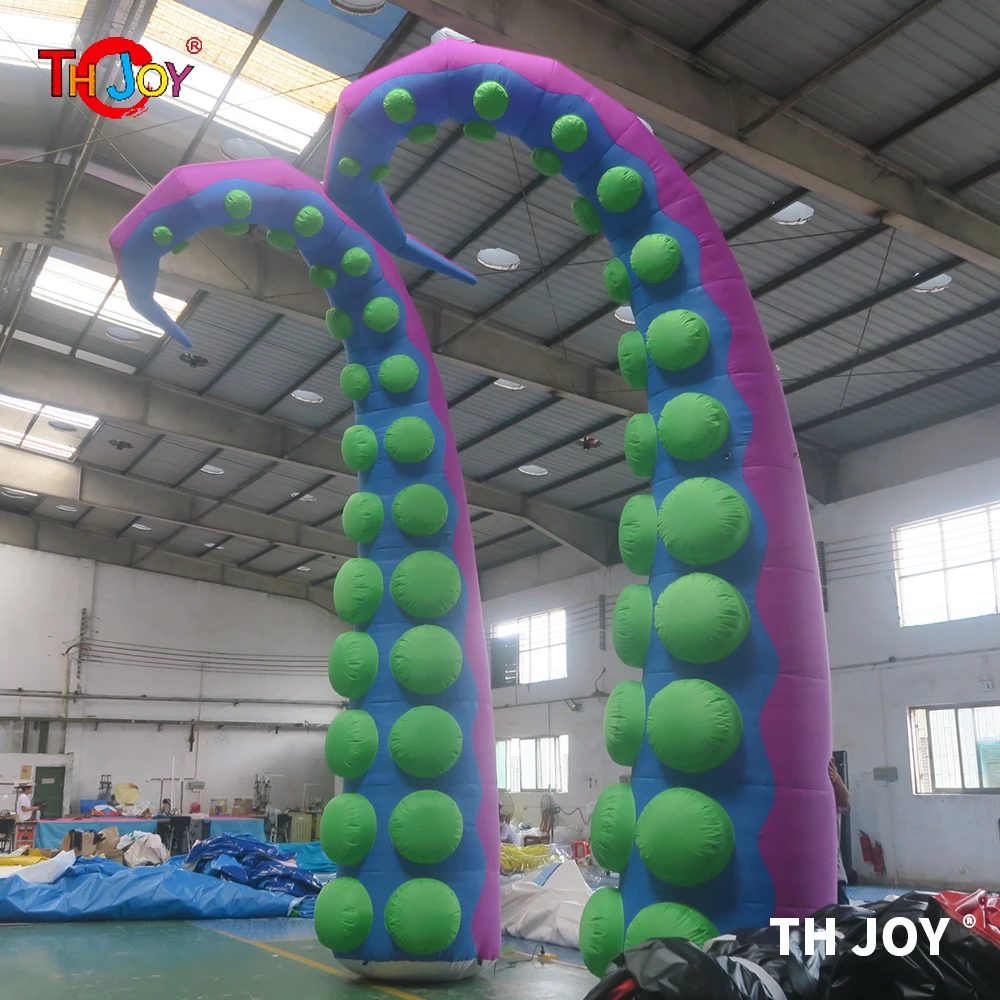 6 Meters High giant Inflatable Octopus Tentacle For Building Decoration