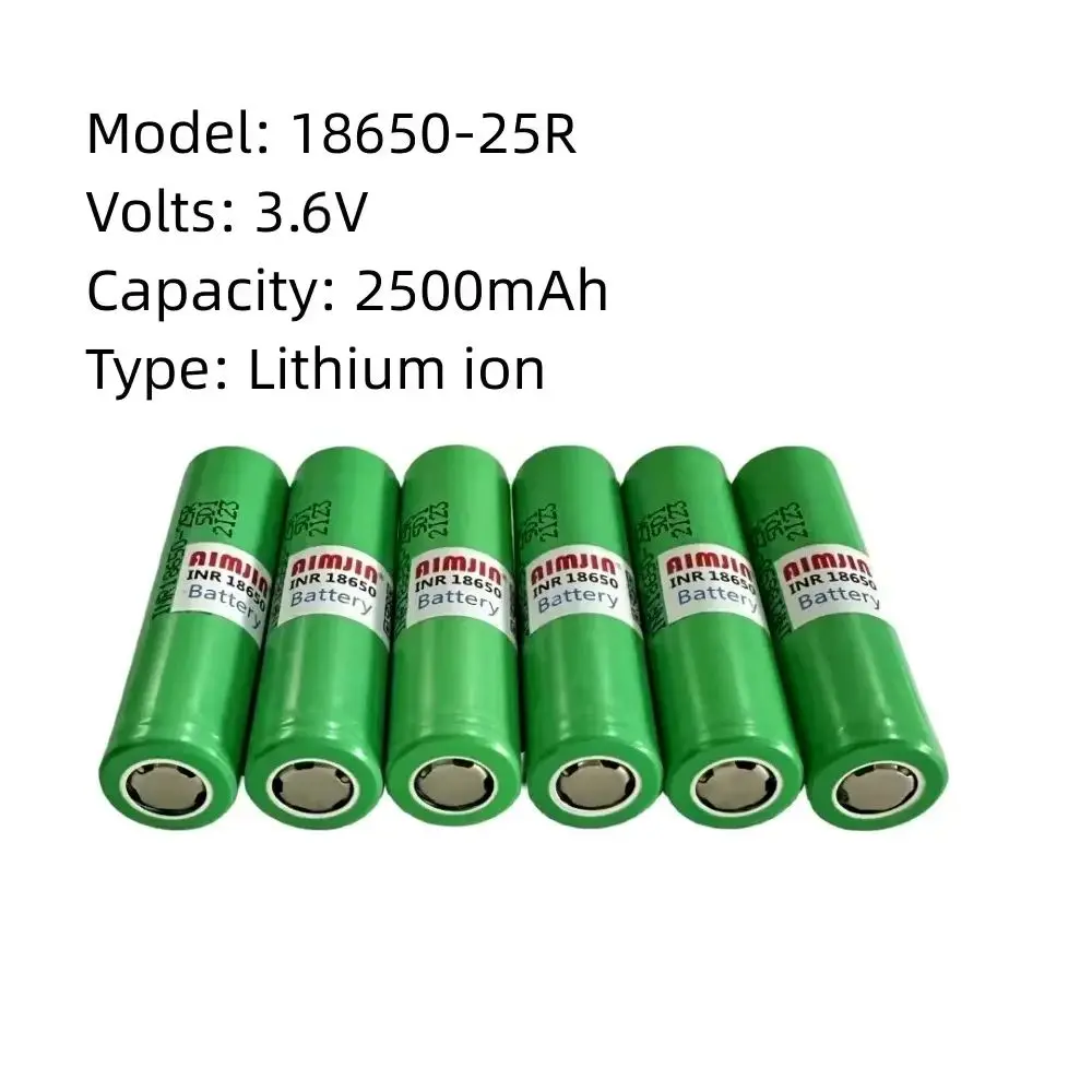 

10 шт. 3,6 В 2500 мАч аккумуляторы для Samsung INR 18650 25R, литий-ионные сменные внешние батареи 18650
