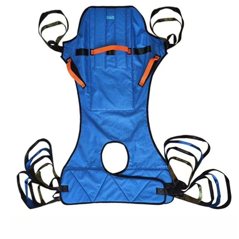 Patient Lift Sling Full Body Divided Leg Thick Padded Breathable Comfort Multi Walking Standing Green Elderly Rehabilitation
