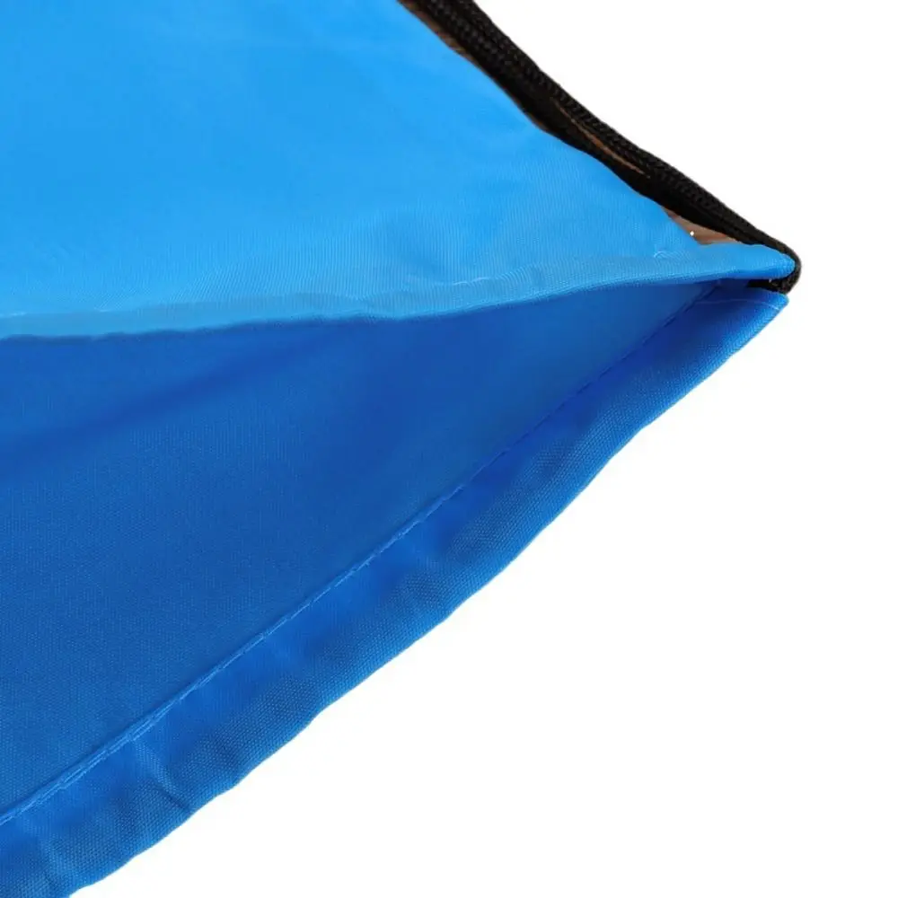 Nylon Drawstring Backpack Solid Color Shoulder Bag Shopping Bag Folding Storage Bag Beach Use Bag Gym Sports Backpack Men