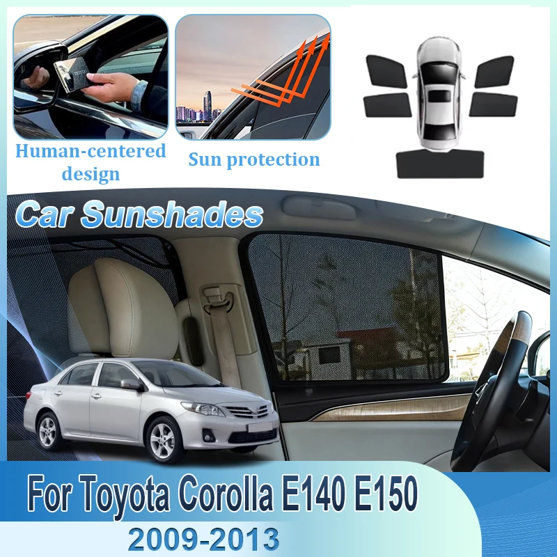 

Mesh SunShades For Toyota Corolla E140 E150 2009 2010 2011-2013 Sun Shades Magnetic Heat Insulation Curtains Visor Accessories