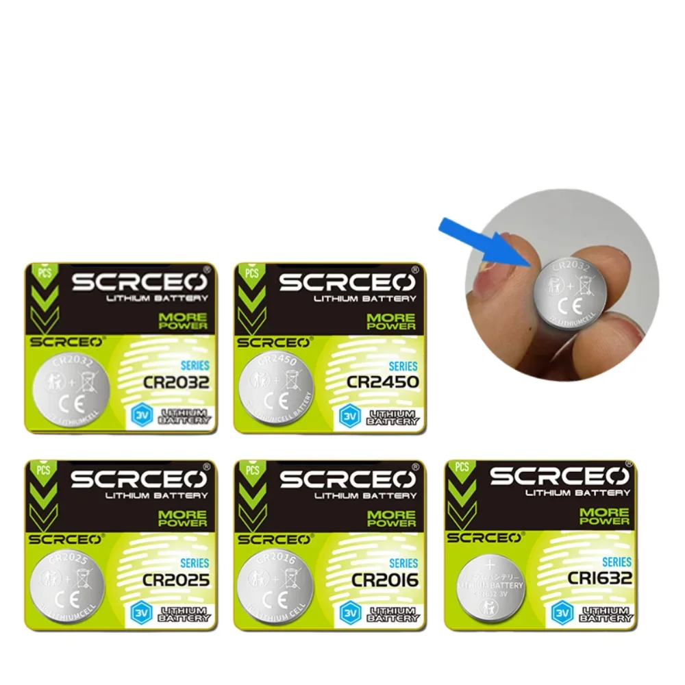 3V 210mAh CR2032 Lithium Button Cell Battery 2-10PCS Replacement for Watch Remote Toy Car Key Fob Coin Cell