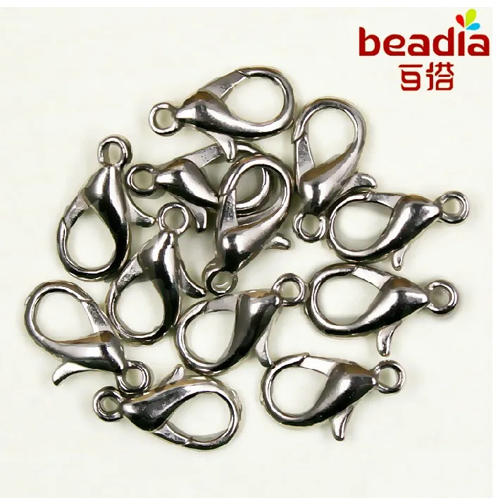 New Arrival 12pcs/lot Antique Bronze Plated Lobster Jewelry Clasp 12mm for Jewelry Making FKA002-77