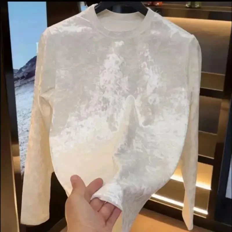 

Высококачественная мужская футболка с длинным рукавом, приталенного кроя, с индивидуальным цветочным принтом, модная повседневная городская модель, всесезонная.