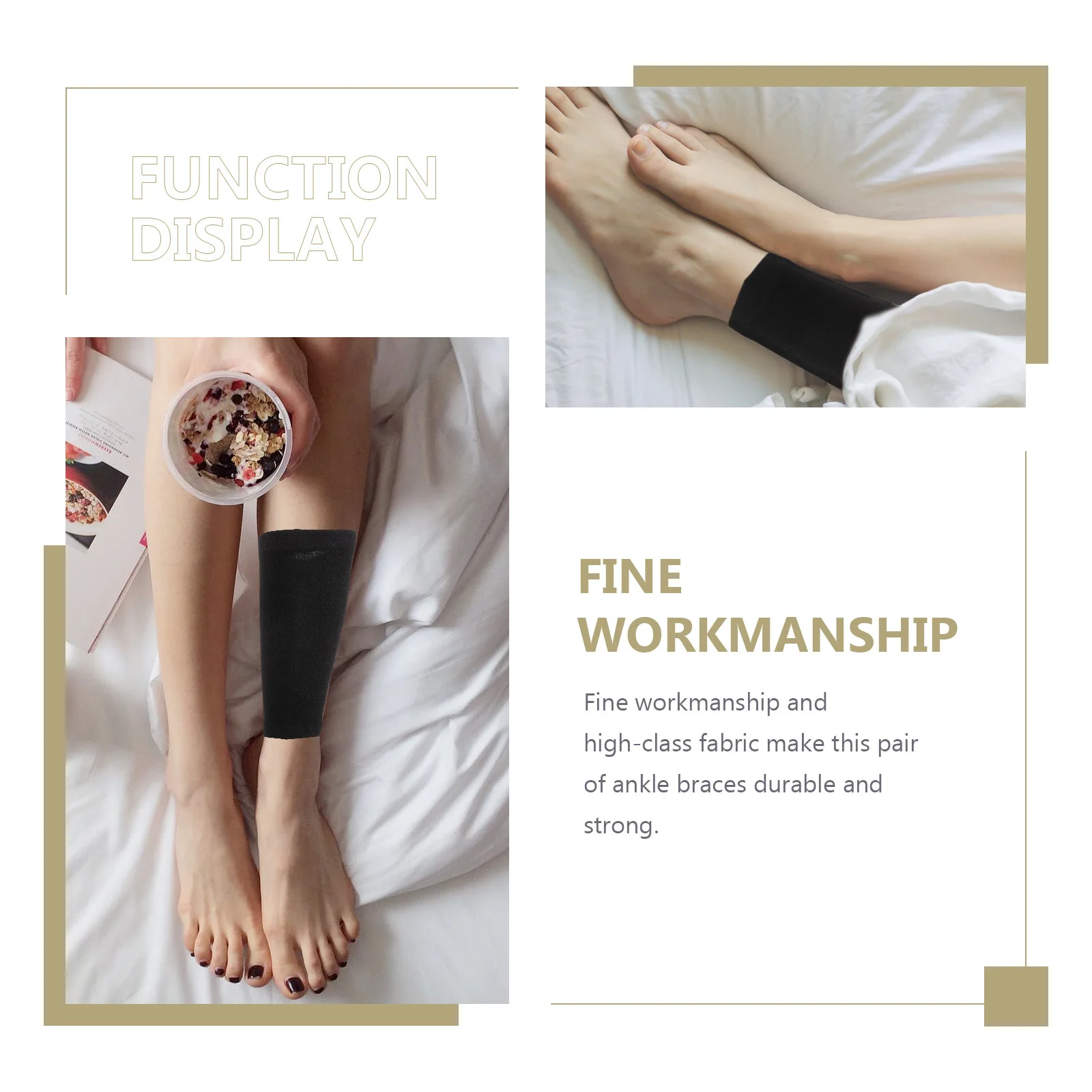 

2pcs Ankle Brace Support Sleeve Thickened Warmth Protection For Sports Running Cycling Ankle Compression Socks