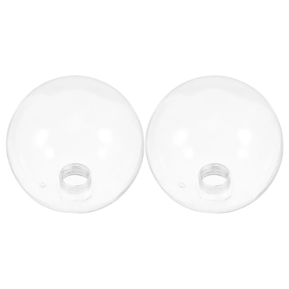 

2Pcs Clear Glass Globe Lampshade G9 Base Light Cover for Indoor Lighting Dining Bedrooms High Transmittance Elegant Decor