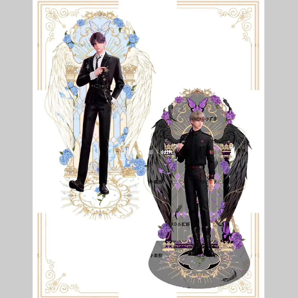 Li Shen, Qi Yu, Qin Che - nowy akrylowy stojący znak i dekoracja na biurko z motywem \\\\\\\"Miłość i Głęboki Kosmos\\\\\\\" idealnie pasują do prezentów dla przyjaciół.