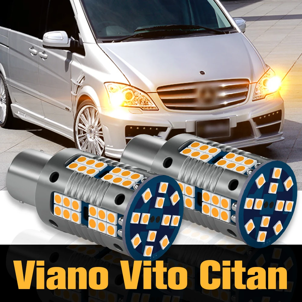 

2pcs Canbus LED Turn Signal Light Lamp Accessories For Mercedes Benz Viano Vito W639 Citan W415 2008 2009 2010 2011 2012 2013
