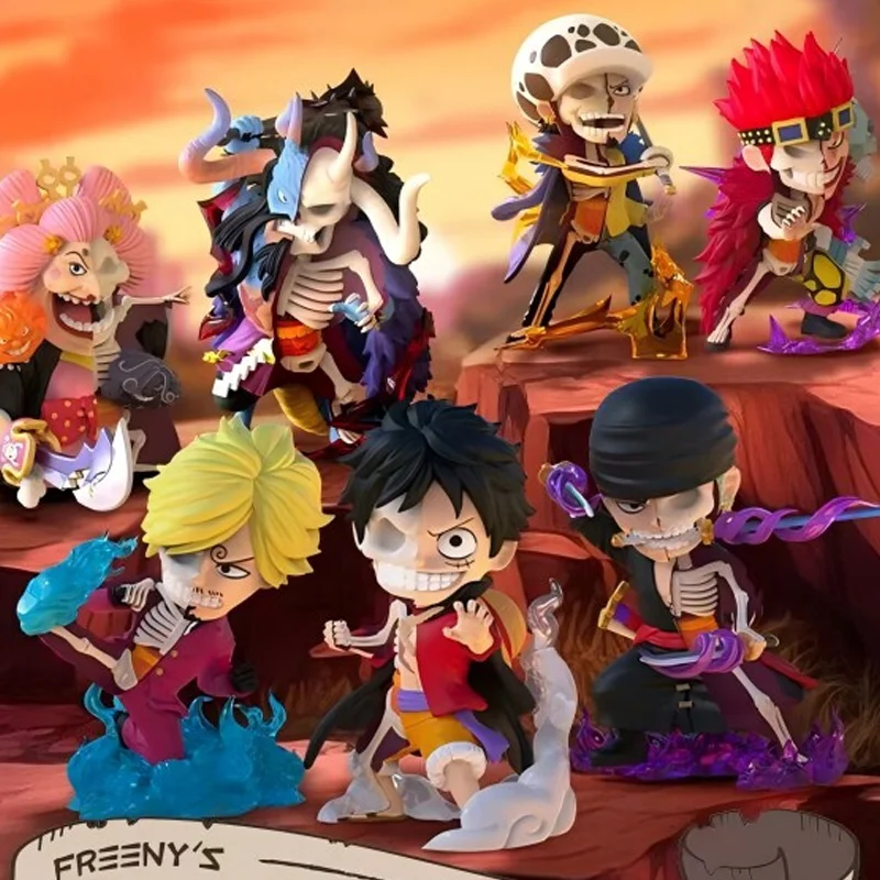 One Piece Wano Country Onigashima Battle Series Blind Box Cool One Piece Mystery Box Anime Model Decor Raccogliere regali creativi