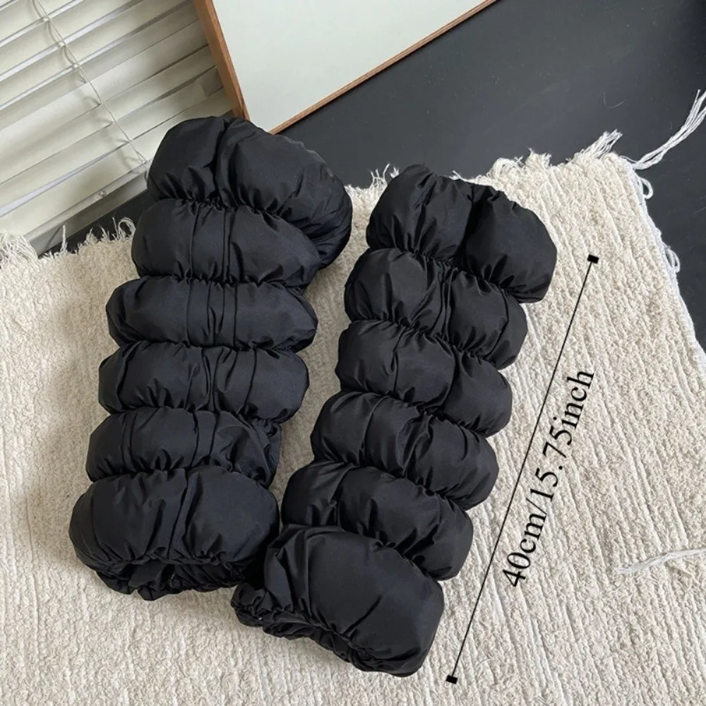 Y2K Scaldamuscoli in cotone ispessito Calzini larghi soffici a metà polpaccio Copri piedi Protezione dal vento caldo Copri stivali da donna