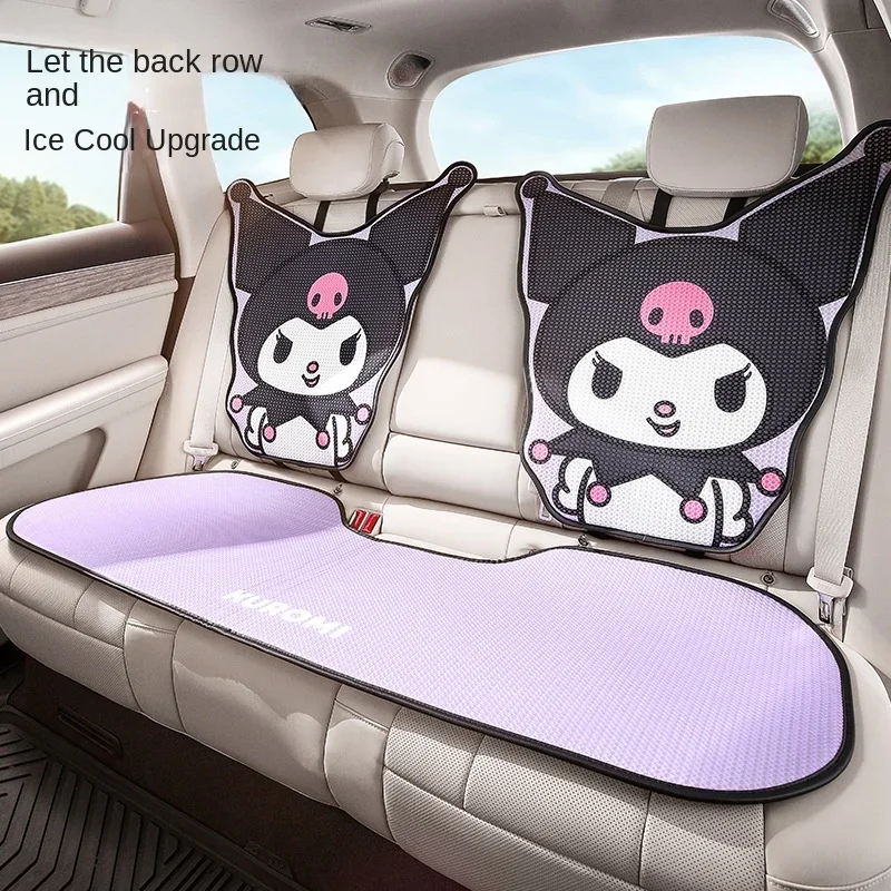 My Melody Hello Kitty Car Seat Cushion Neck Pillow Four-Season Breathable Cushion Seat Cover Cartoon Kuromi Car Accessories - Image 2