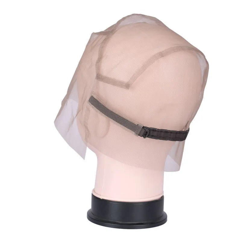 1 piece 360 degree round lace wig net with cap for making wigs with adjustable strap weaving caps