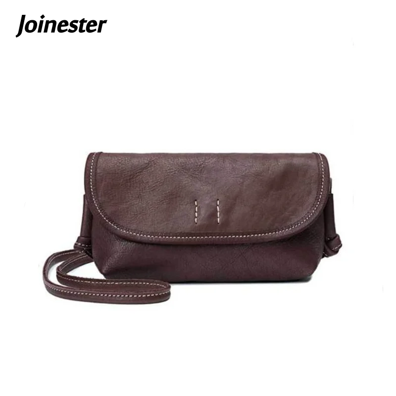 

Женская сумка через плечо с клапаном из натуральной кожи, однотонная милая мягкая сумка-мессенджер, модная универсальная повседневная сумка через плечо