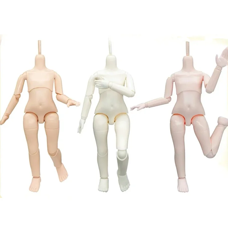 1/6 Bjd Body Part White/Pink/Tan Skin Doll  Accessories Multi Joints Movable 25cm Height Girls Dress Up Toys