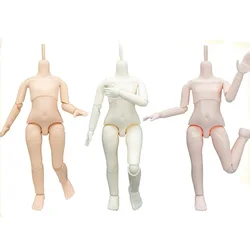 1/6 Bjd Body Part White/Pink/Tan Skin Doll Accessories Multi Joints Movable 25cm Height Girls Dress Up Toys
