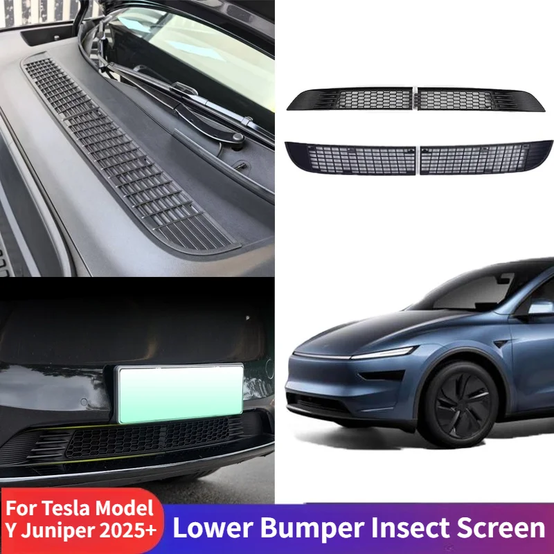 

Lower Bumper Insect Screen for Tesla Model Y Juniper 2025+ Dust-Proof Inner Ventilation Air Intake Mask Car Exterior Accessories