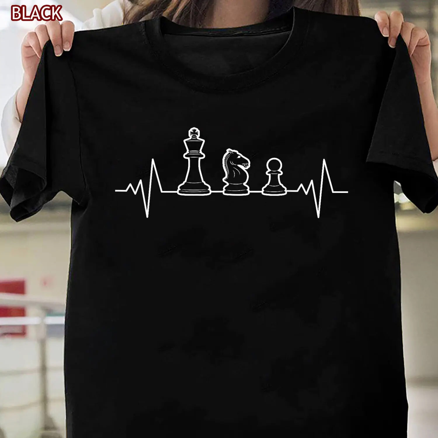 Chess Heartbeat T-Shirt - Gift for Chess Master and Chess Club Members