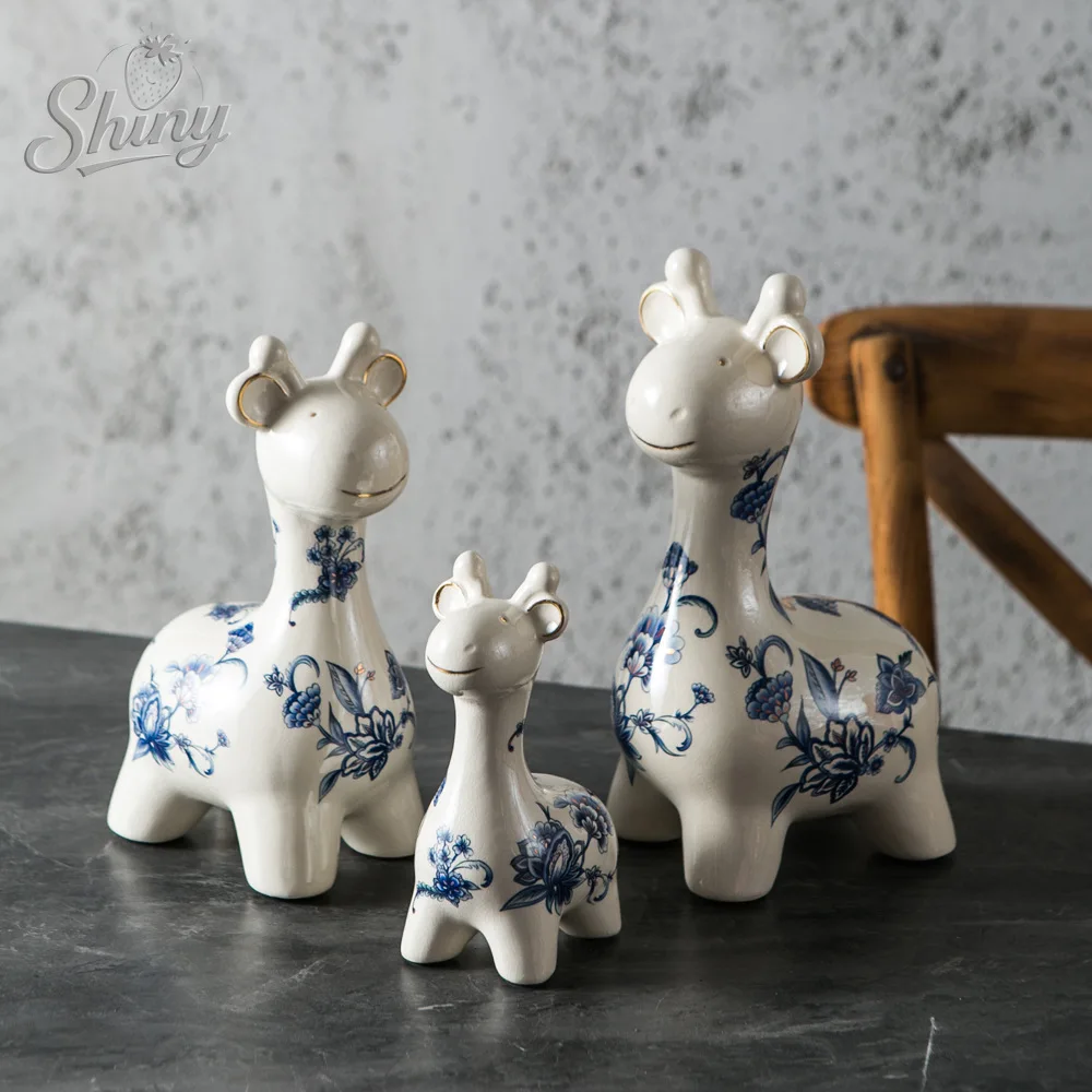 

Three Little Deer Vintage Ceramic Wine Cooler Decoration Ornament Living Room Ornament