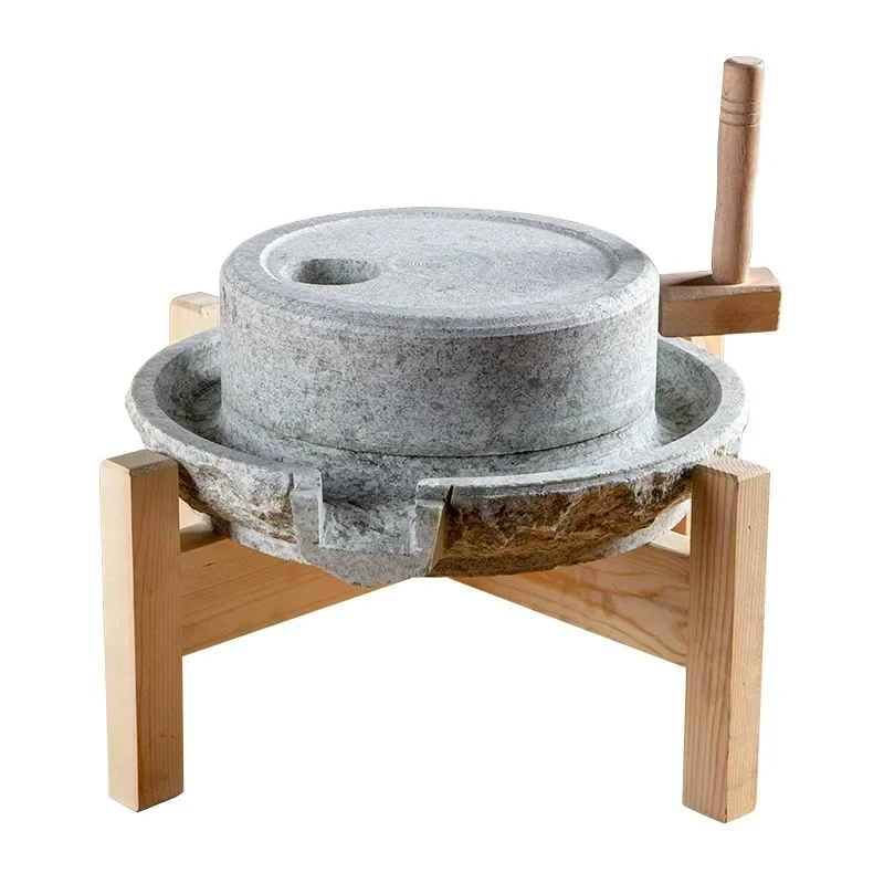 Small Stone Grinding Bluestone Mashing Grinder Stone Mortar Grinding   Soy Milk Machine Natural Stone