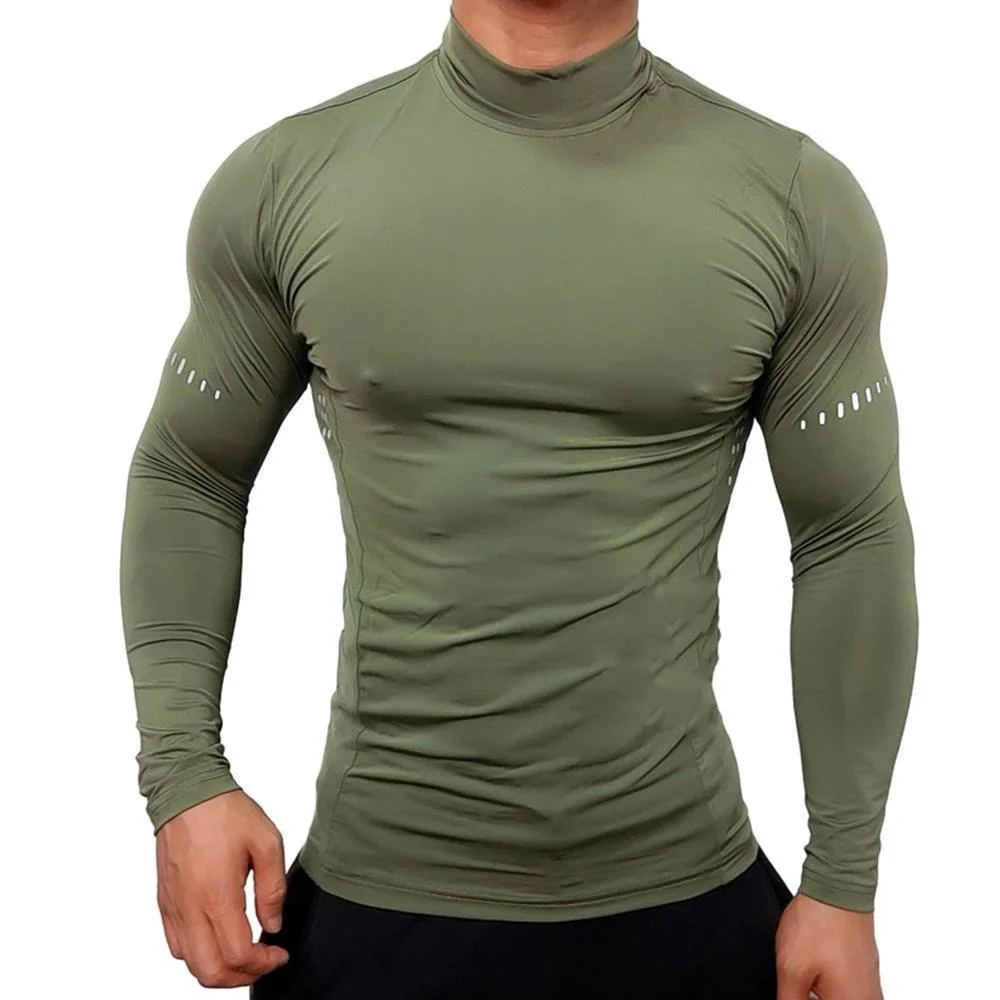 Compression Shirts Men Athletic Long Sleeve T Sirt Man Workout T Shirt UV Sun Protection Outdoor Active Top