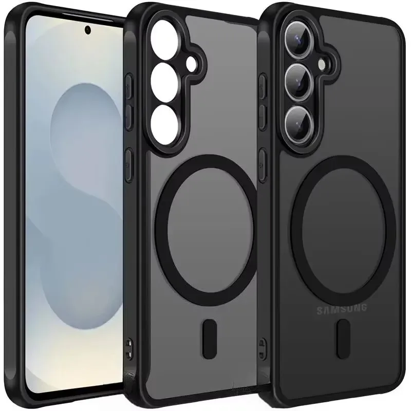 

Shockproof Case Magnetic Magsafe For Samsung Galaxy A57/37/27/17/07 A56/36/26/16/06 A55/35/25/15/05 S Clear Soft Frame Cover