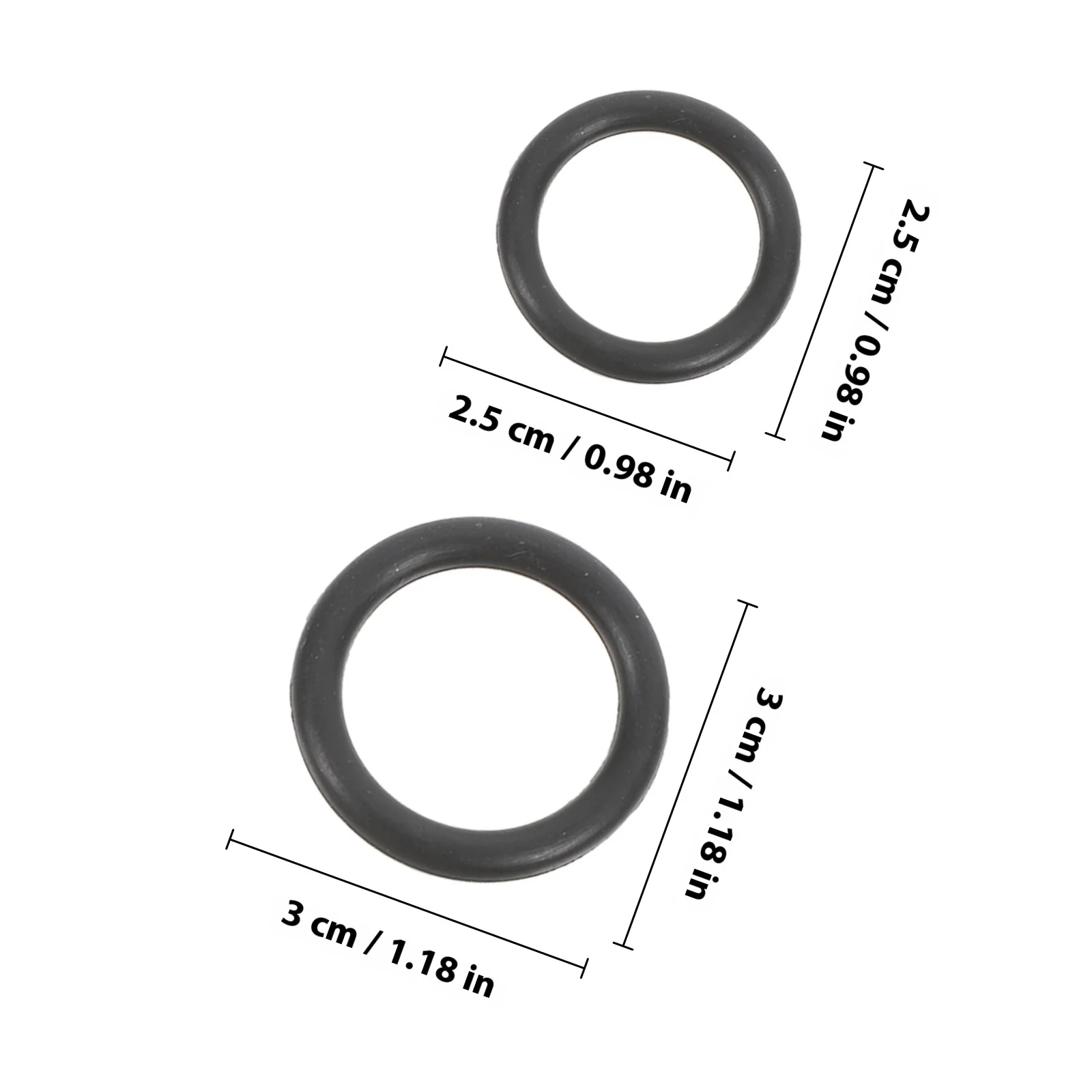 Zestaw 10 pierścieni ustalających do kluczy udarowych, zestaw kołków ustalających, czarne gumowe uszczelki, zestaw pierścieni uszczelniających do wymiany.