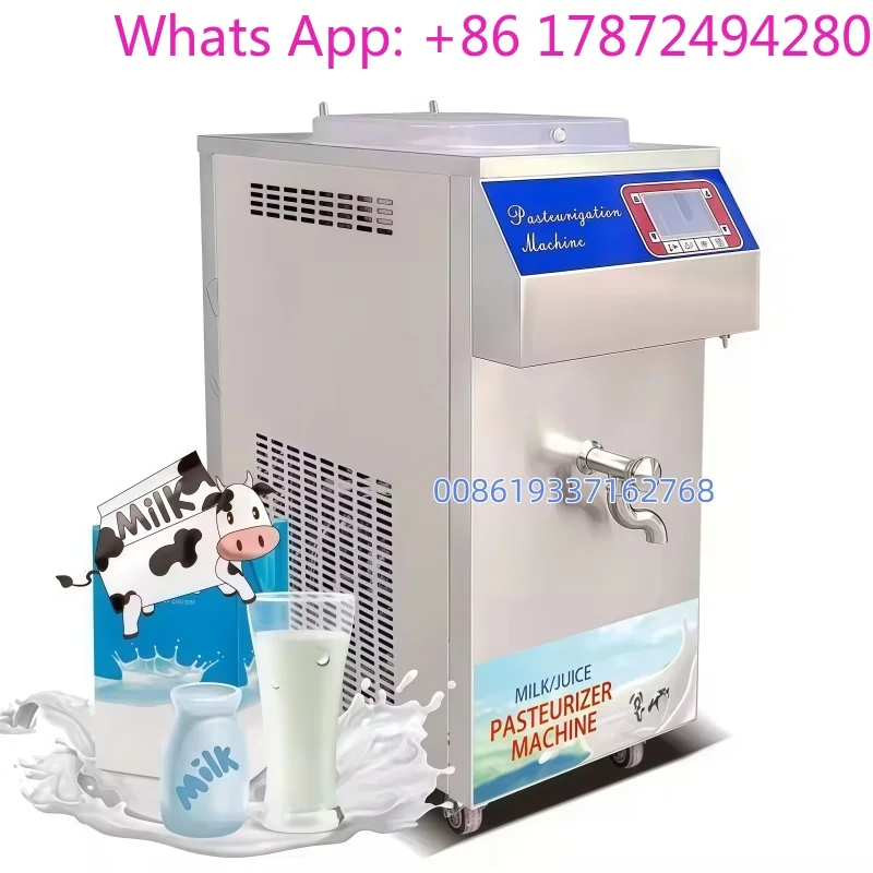 30L Small 3 in 1 Pasteurization Mini Pasteurizer and Homogenizer for Milk Machine Ice Cream Gelato Batch Freezer Sterilization