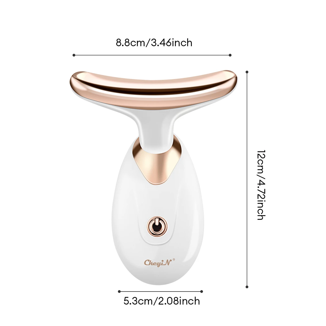 CkeyiN Face Neck Lifting Machine dispositivo di bellezza massaggiatore a vibrazione ad alta frequenza riduce la rimozione delle rughe antietà del doppio mento