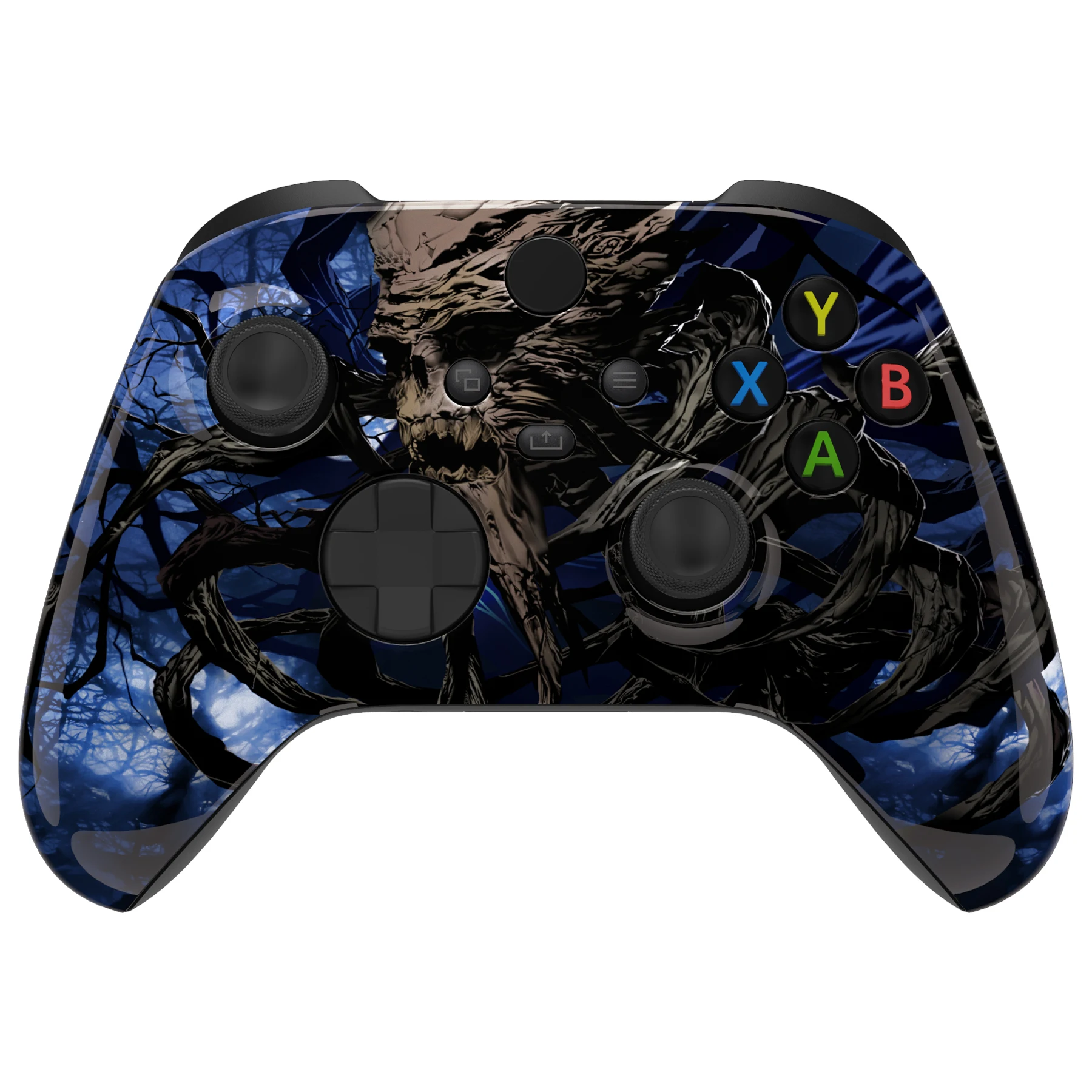 eXtremeRate Custom Pattern Part Faceplate, Soft Touch Grip Front Housing Shell Case for Xbox Series X/S (Xbox Core) Controller