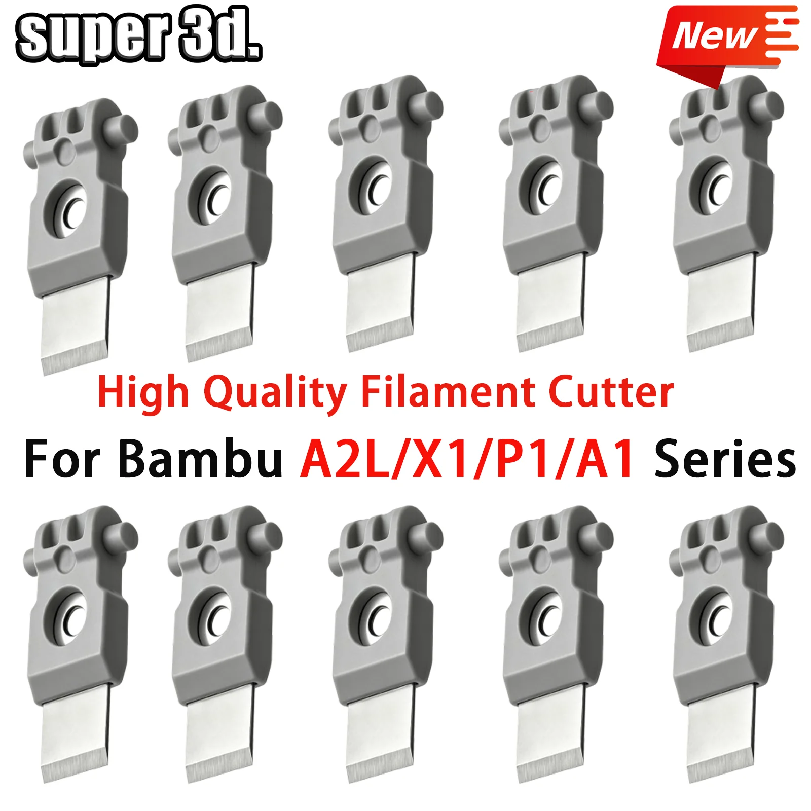 Bambulab P1/X1/A1/A2L/Cutter For Bambu Lab Replacement Filament Cutter Blades for Bambu Lab P1S A1 3D Printers Filament Cutter