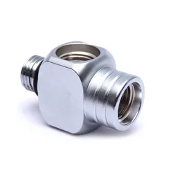 Adaptador de manguera de buceo de alta presión de 7 y 16 pulgadas, tubo de Latón chapado, divisor de 3 vías, accesorios de conector roscado
