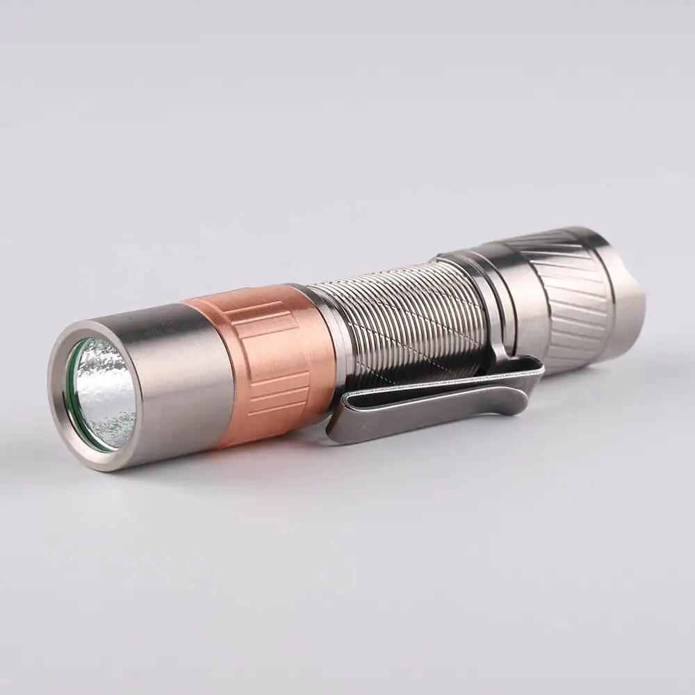 Imagem -01 - Copper Cabeça Edc Lanterna Convoy-t3 copper cabeca edc lanterna convoy t3 01