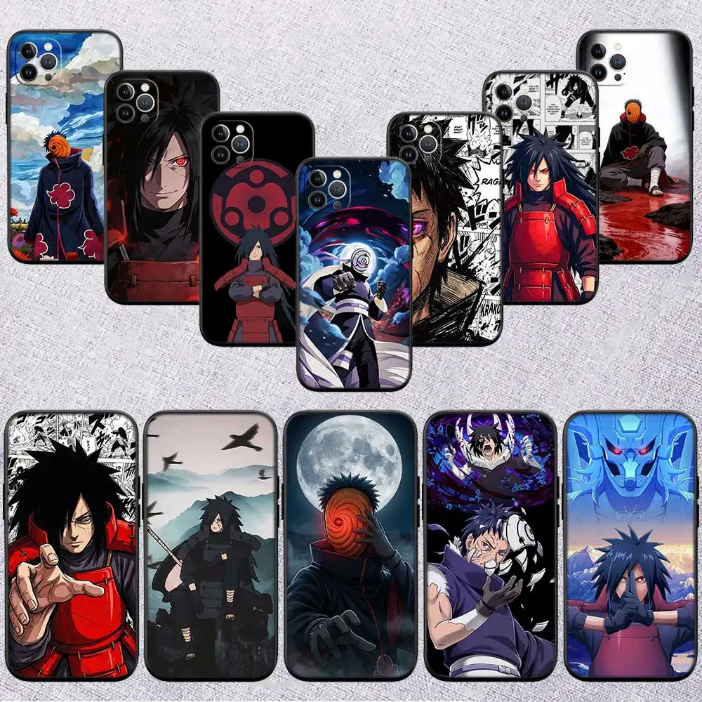 PU34 NARUTO Obito Madara Phone Case for Samsung Galaxy A11 A12 A13 A15 A52S A53 A55 A56 A70 A71 A72 A73 F06 F16 F56
