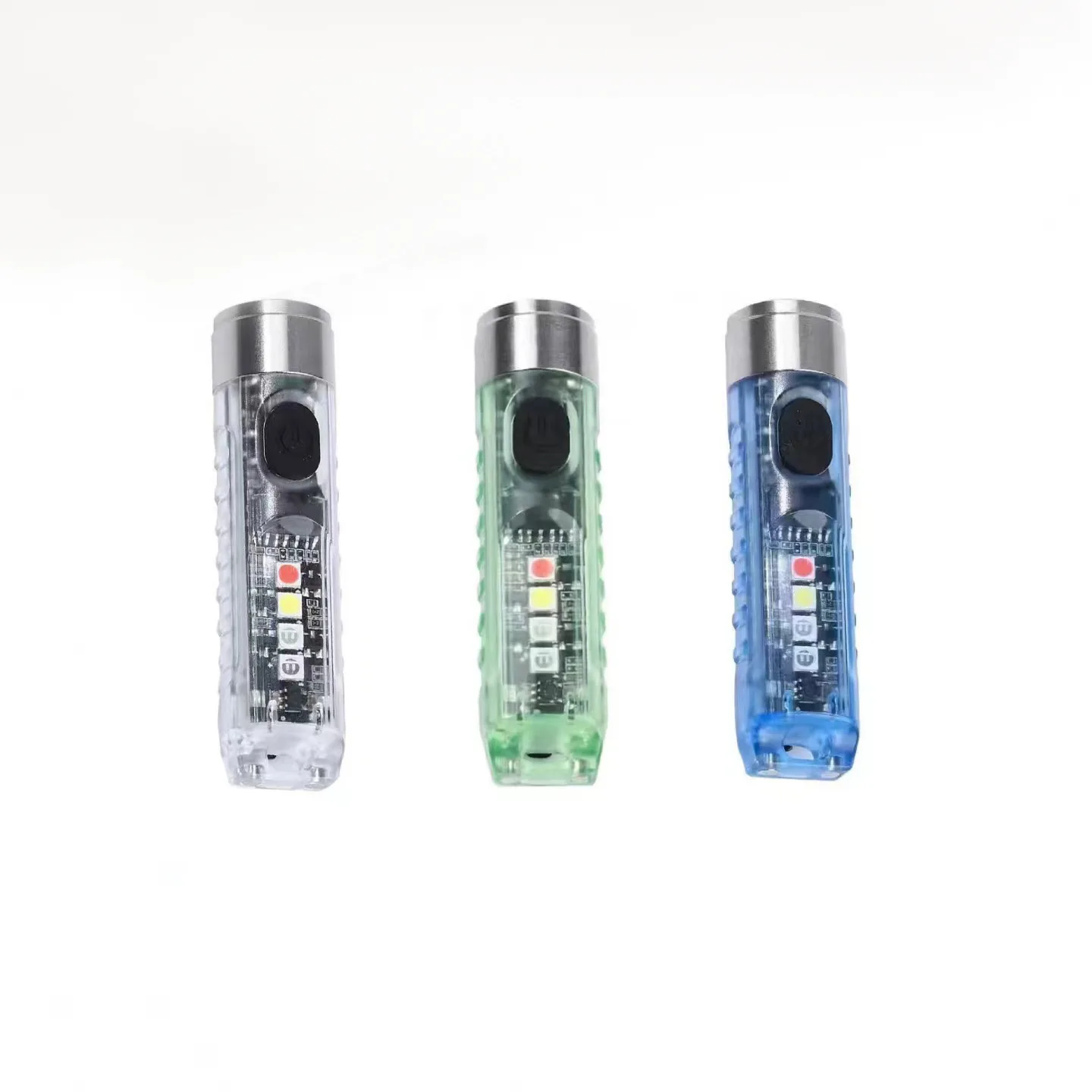 Mini Keychain Flashlight Type C Rechargeable LED Torch with UV Light Magnetic Waterproof Portable Emergency Pocket Light