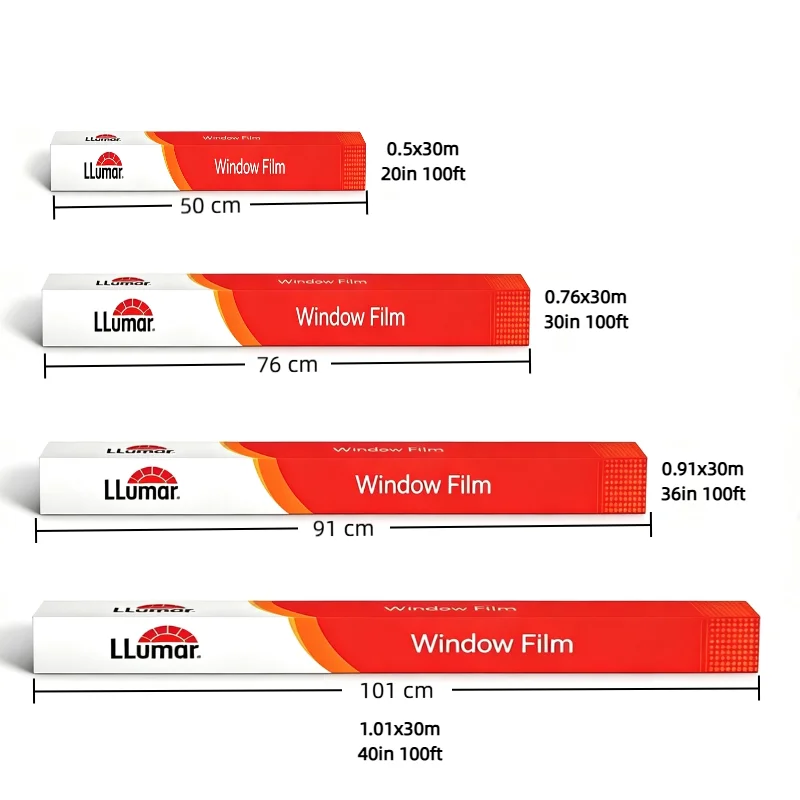 Premium LLumar Auto Window Tint Film Nano Ceramic  UV99% IRR99% PET 20in 30in 36in 60in High Heat Rejection Signal Friendly