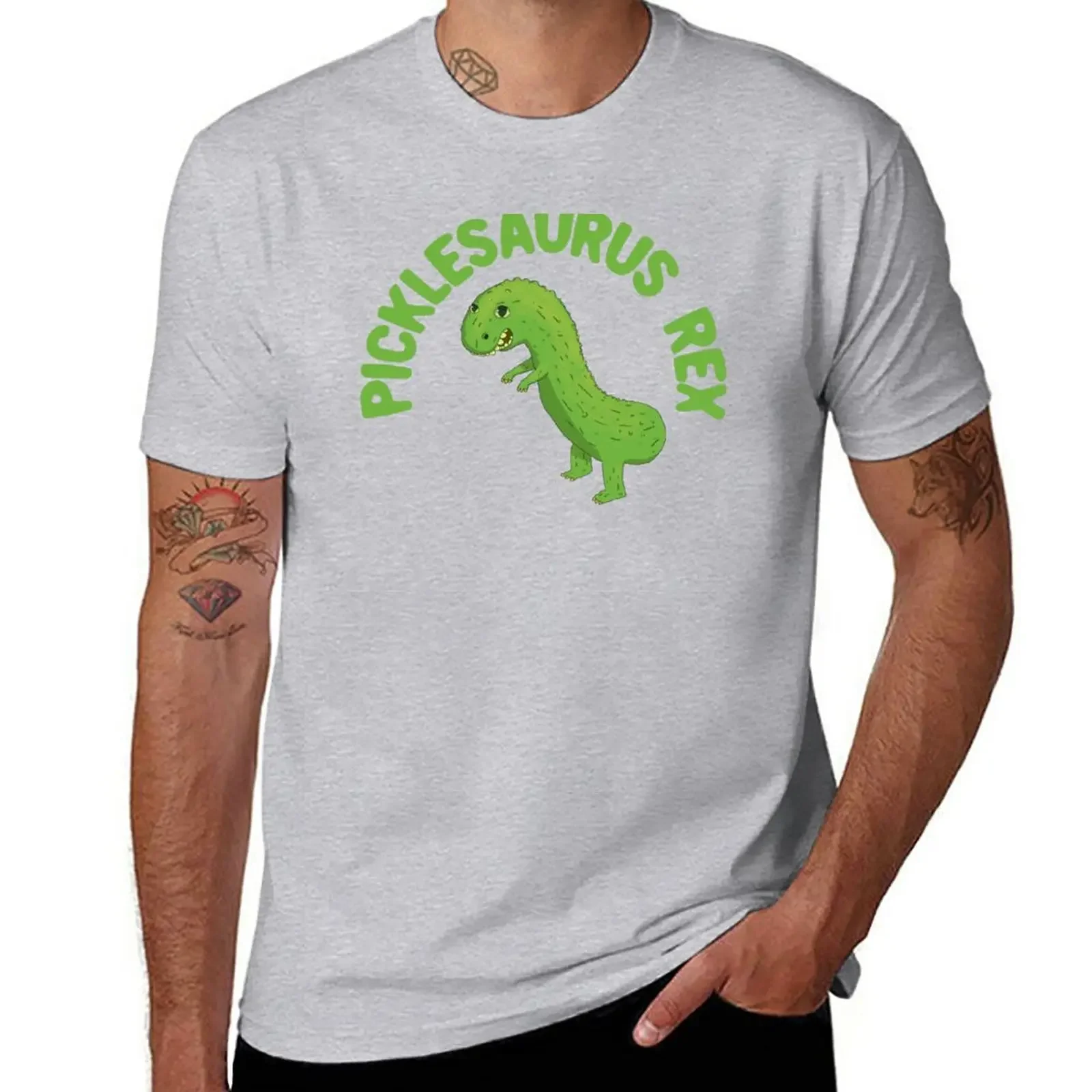 New Picklesaurus Rex, Pickle Dino T-Shirt black t shirt T-shirt short t-shirts man men clothing