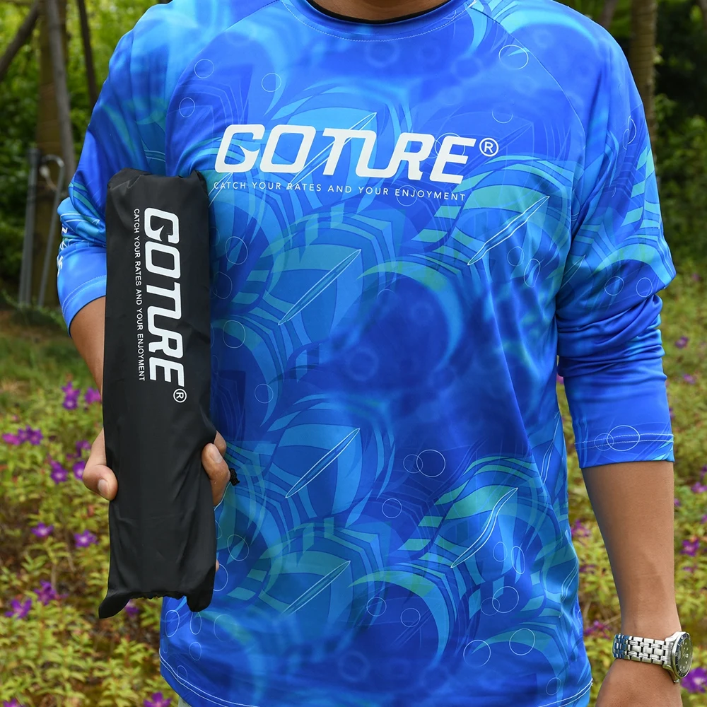 Goture เสาเต็นท์น้ำหนักเบา1คู่12ส่วน1.8เมตรเสาเต็นท์อลูมิเนียมผ้าใบกันน้ำ7705อุปกรณ์เสริมเสาเต็นท์พร้อมกระเป๋าสำหรับการตั้งแคมป์กลางแจ้ง