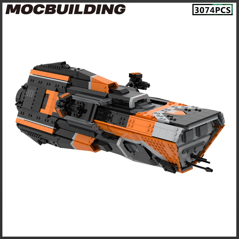 Ruimteschip MOC Bouwstenen Patrouille Destroyer Corvette Fregat Slagschip Modulair Model DIY Bricks Geschenken Verjaardagscadeau