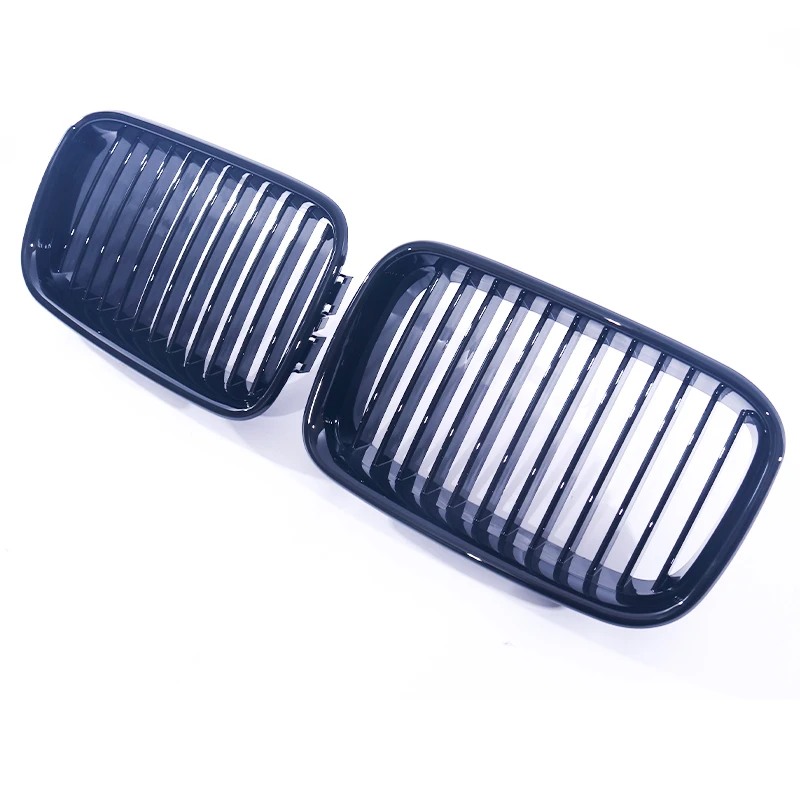 Single Double Line Kidney Grill Chrome Frame Silver Grill For BMW 3 Series E36 Pre-LCI Coupe Sedan 1992-1996 316i 318i 320i 325i view 6