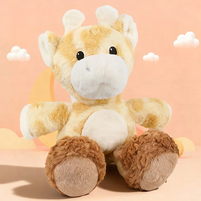 

Мягкая игрушка-жираф Кавай, плюшевая кукла-оленёнок для детей, подарок на день рождения, мягкий и уютный компаньон для сна, декоративная игрушка-обнимашка