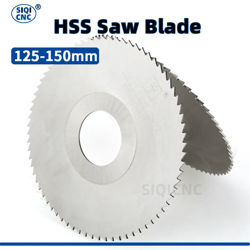 

HSS Milling Cutter 125mm Thickness 0.8mm-4.0mm Inner hole 27mm Slotting Cutter Saw Blade Milling Cutter